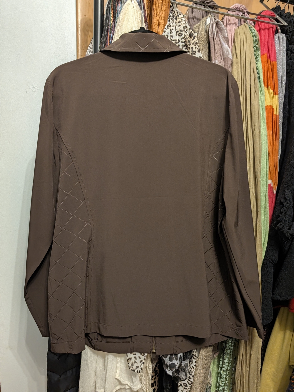 Chico's Brown Button-Down Women's Shirt Jacket
